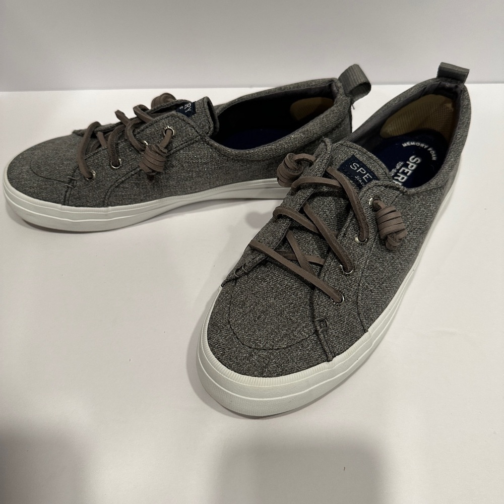 Sperry Gray Canvas Sneakers